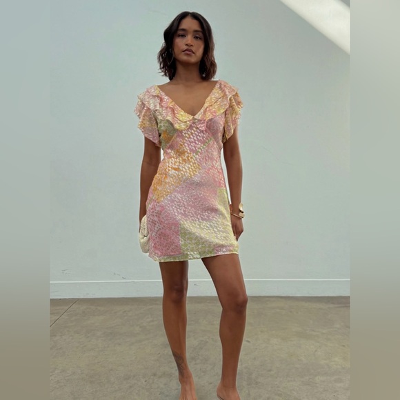 NWT Never Fully Dressed Pink Boho Mini Tilda Dress - Picture 2 of 7